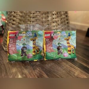 2 Pack LEGO Creator Birthday Party Animals Building Kit 30689